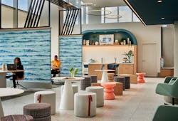 Lapis color at FIU Cafe Work Stations Credit Mary Cook Associates Lapis color at FIU Cafe Work Stations Credit Mary Cook Associates