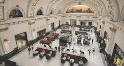 The historic Union Pacific Train Depot is being adaptively reused for the new Asher Adams Hotel, which will include a stunning Grand Hall (pictured). Photo courtesy Athens Group The historic Union Pacific Train Depot is being adaptively reused for the new Asher Adams Hotel, which will include a stunning Grand Hall (pictured). Photo courtesy Athens Group