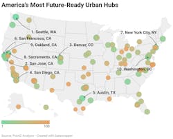 Point2 Homes analysis of America's most future-ready urban hubs Point2 Homes analysis of America's most future-ready urban hubs