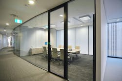 Edge Affinity Plus framed pivoting glass door Edge Affinity Plus framed pivoting glass door