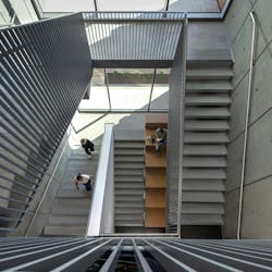 The University of California, Riverside, School of Medicine has opened the 94,576-sf, five-floor Education Building II (EDII). Photo: Bill Timmerman Photography The University of California, Riverside, School of Medicine has opened the 94,576-sf, five-floor Education Building II (EDII). Photo: Bill Timmerman Photography
