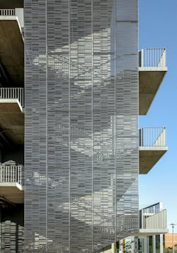 The University of California, Riverside, School of Medicine has opened the 94,576-sf, five-floor Education Building II (EDII). Photo: Bill Timmerman Photography The University of California, Riverside, School of Medicine has opened the 94,576-sf, five-floor Education Building II (EDII). Photo: Bill Timmerman Photography