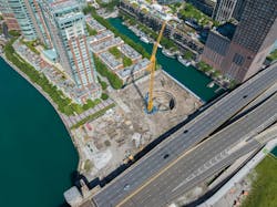 Chicago’s long-vacant Spire site will be home to the two-tower 400 Lake Shore residential development, by Related Midwest and SOM - Rendering courtesy Related Midwest, Skidmore Owings Merrill Chicago’s long-vacant Spire site will be home to the two-tower 400 Lake Shore residential development, by Related Midwest and SOM - Rendering courtesy Related Midwest, Skidmore Owings Merrill
