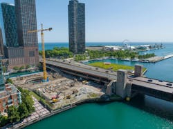 Chicago’s long-vacant Spire site will be home to the two-tower 400 Lake Shore residential development, by Related Midwest and SOM - Rendering courtesy Related Midwest, Skidmore Owings Merrill Chicago’s long-vacant Spire site will be home to the two-tower 400 Lake Shore residential development, by Related Midwest and SOM - Rendering courtesy Related Midwest, Skidmore Owings Merrill