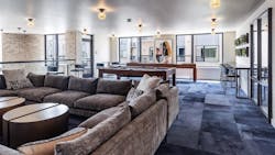 Mall To Apartments Resident Game Room Featuring Billiards, Shuffleboard, And A 98 Inch Television Mall To Apartments Resident Game Room Featuring Billiards, Shuffleboard, And A 98 Inch Television