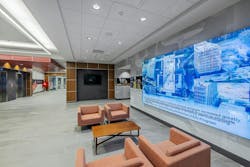 The building's lobby The building's lobby