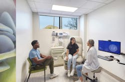 UC Riverside’s Student Health and Counseling Center provides an environment on par with major medical centers Photo courtesy HGA UC Riverside’s Student Health and Counseling Center provides an environment on par with major medical centers Photo courtesy HGA