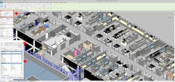 Pictured: LIDAR scanning process at the Hampton Roads Sanitation District (top). HRSD’s model in Autodesk Revit (above). Photo courtesy CDM Smith Pictured: LIDAR scanning process at the Hampton Roads Sanitation District (top). HRSD’s model in Autodesk Revit (above). Photo courtesy CDM Smith