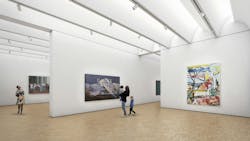 Gallery view inside the new Hawks Pavilion, rendering courtesy Moare Gallery view inside the new Hawks Pavilion, rendering courtesy Moare