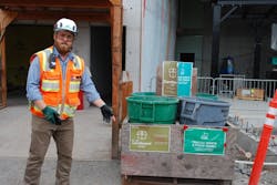 Photo provided by Webcor (pictured: Webcor Construction Manager John Tuttle) Photo provided by Webcor (pictured: Webcor Construction Manager John Tuttle)