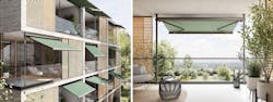 MX-900 clamp awning building product designed for city balconies MX-900 clamp awning building product designed for city balconies