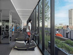 Chicago's 19-story Coppia luxury multifamily features geometric figures on the façade Photo © Eric Laignel, courtesy Goettsch Partners Chicago's 19-story Coppia luxury multifamily features geometric figures on the façade Photo © Eric Laignel, courtesy Goettsch Partners