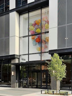 Chicago's 19-story Coppia luxury multifamily features geometric figures on the façade Photo © Eric Laignel, courtesy Goettsch Partners Chicago's 19-story Coppia luxury multifamily features geometric figures on the façade Photo © Eric Laignel, courtesy Goettsch Partners