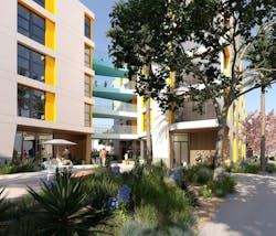 The 108,000 Sf La Playa Residence Hall, Funded By The State Of California’s Higher Education Student Housing Grant Program, Will Consist Of Three Five Story Structures Connected By Bridges The 108,000 Sf La Playa Residence Hall, Funded By The State Of California’s Higher Education Student Housing Grant Program, Will Consist Of Three Five Story Structures Connected By Bridges