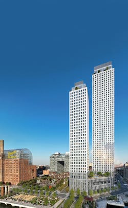 On the Domino Sugar refinery site, new Brooklyn condos offer views of the Manhattan skyline On the Domino Sugar refinery site, new Brooklyn condos offer views of the Manhattan skyline