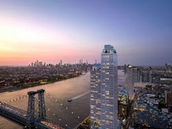 On the Domino Sugar refinery site, new Brooklyn condos offer views of the Manhattan skyline On the Domino Sugar refinery site, new Brooklyn condos offer views of the Manhattan skyline