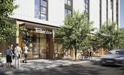 Portland's Timberview VIII mass timber tower will offer more than 100 affordable units. Rendering: Access Architecture Portland's Timberview VIII mass timber tower will offer more than 100 affordable units. Rendering: Access Architecture
