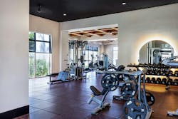Multifamily exercise room Multifamily exercise room