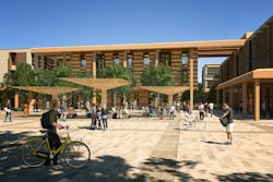 The American University in Cairo launches a 270,000-sf expansion of its campus in New Cairo, Egypt, Rendering courtesy DLR Group The American University in Cairo launches a 270,000-sf expansion of its campus in New Cairo, Egypt, Rendering courtesy DLR Group