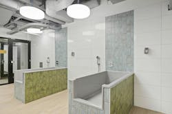 Pet washing station at Affordable housing and market rate community Pet washing station at Affordable housing and market rate community