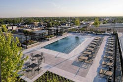 Rooftop Pool At Mixed Use Adaptive Reuse Project In Chicago, Ill Rooftop Pool At Mixed Use Adaptive Reuse Project In Chicago, Ill
