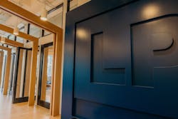 New logo at LP headquarters New logo at LP headquarters