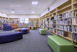 Daylighting the library at Flora Arca Mata Elementary. Photo: AMS Daylighting the library at Flora Arca Mata Elementary. Photo: AMS