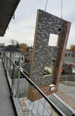 B-Line condos panels being 'flown in' B-Line condos panels being 'flown in'