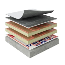 Roofing Assembly for concrete amenity deck' Roofing Assembly for concrete amenity deck'