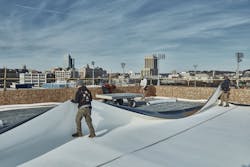 Capeway Roofing Systems crew on The Revington roof Capeway Roofing Systems crew on The Revington roof