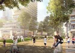 Trees serve several cooling purposes in the plan for Saigon Riverfront Trees serve several cooling purposes in the plan for Saigon Riverfront