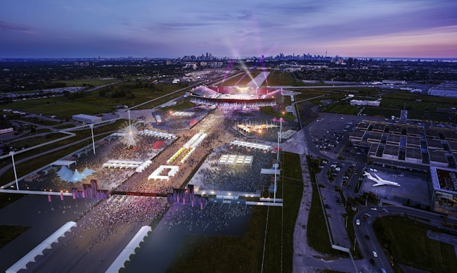 Rogers stadium, Toronto. Rendering courtesy Live Nation Canada