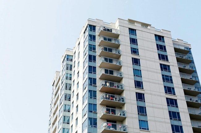Apartment building exterior