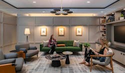 The new office design for Sherman & Howard in Denver, Colo., intentionally supports mental and physical well-being with biophilic design features and ample amenity spaces for both lively interaction and quiet reflection The new office design for Sherman & Howard in Denver, Colo., intentionally supports mental and physical well-being with biophilic design features and ample amenity spaces for both lively interaction and quiet reflection