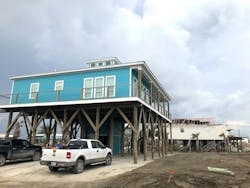 Hurricane Ida wreaked havoc on coastal towns like Grand Isle, La. (shown). But structures built or renovated to FORTIFIED procedures allowed their owner to return a day after the Category 4 storm hit. Image credit: IBHS Hurricane Ida wreaked havoc on coastal towns like Grand Isle, La. (shown). But structures built or renovated to FORTIFIED procedures allowed their owner to return a day after the Category 4 storm hit. Image credit: IBHS