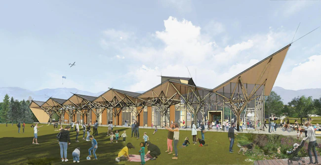 National Conservation Legacy Center, National Museum of Forest Service History. Rendering courtesy Leers Weinzapfel Associates