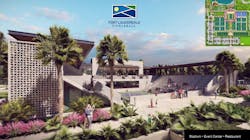 The Fort in Fort Lauderdale, Fla., will have four grandstands with bleachers. Its soft opening is this month. Image credit: Architectural Alliance Architecture The Fort in Fort Lauderdale, Fla., will have four grandstands with bleachers. Its soft opening is this month. Image credit: Architectural Alliance Architecture