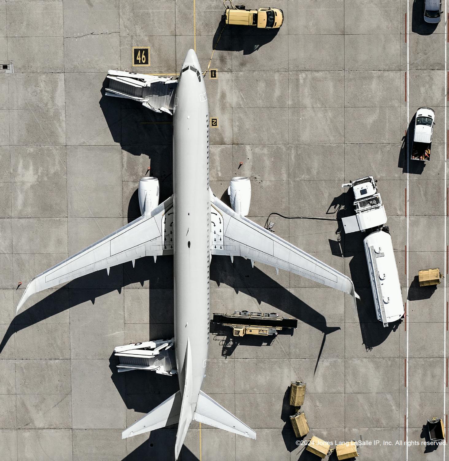 The aerospace and defense markets have been expanding since 2020. Image credit: JLL