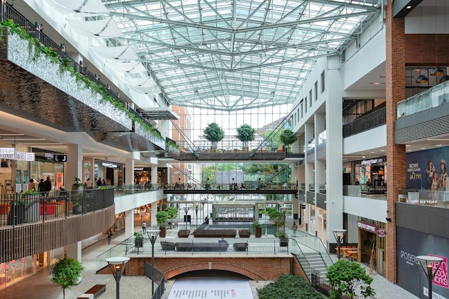 Shopping mall interior