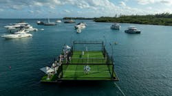 In the spring, the court will be moved to a resort location in the Bahamas. Image: Yntegra Group In the spring, the court will be moved to a resort location in the Bahamas. Image: Yntegra Group