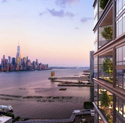 Hoboken Connect will. play up its proximity to New York City. Image: LCOR Hoboken Connect will. play up its proximity to New York City. Image: LCOR