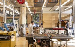 The Shop is a 3,000-sf makerspace near Corgan's Dallas headquarters. Photo courtesy Corgan The Shop is a 3,000-sf makerspace near Corgan's Dallas headquarters. Photo courtesy Corgan
