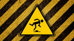 Construction hazard sign
