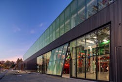 TIGER (Thermally Integrated Geo-Exchange Resource) building for Princeton University. Photo: Burns & McDonnell TIGER (Thermally Integrated Geo-Exchange Resource) building for Princeton University. Photo: Burns & McDonnell