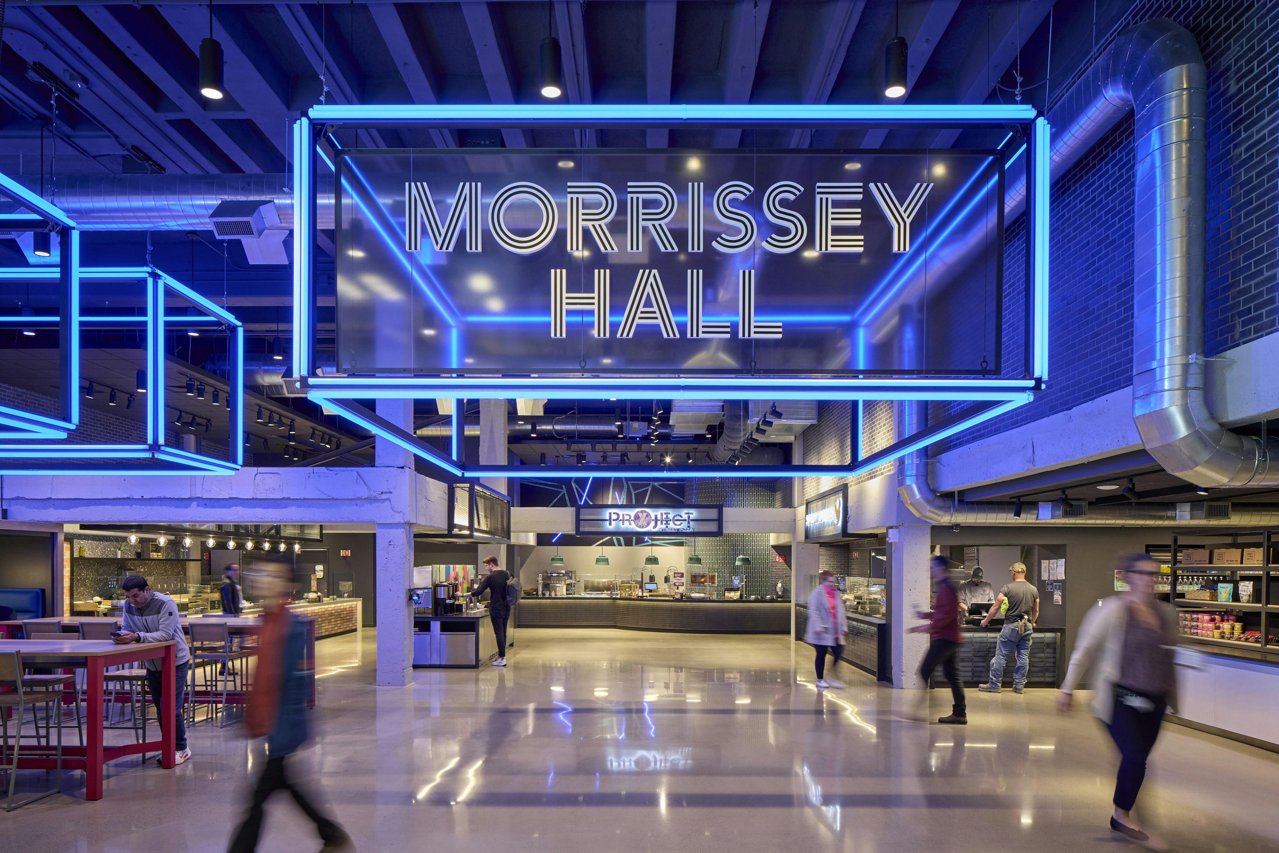 Pictured: Southline, Dorchester, Mass. The 10,000-sf &ldquo;Morrissey Hall&rdquo; Food Hall at Southline
