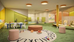 SoMA has spaces for tenants of all ages, including a children's playroom. SoMA has spaces for tenants of all ages, including a children's playroom.