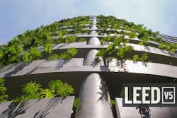Approximately half of the 110 points for achieving LEED v5 certification is based on decarbonization Approximately half of the 110 points for achieving LEED v5 certification is based on decarbonization