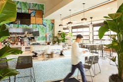 Tommy Bahama Marlin Bar, Oklahoma City, by Graphite Design Group. Photo © Shea Hussy Tommy Bahama Marlin Bar, Oklahoma City, by Graphite Design Group. Photo © Shea Hussy