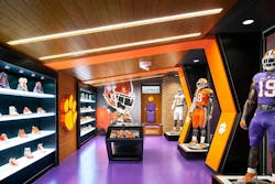 Clemson University’s Allen N. Reeves Football Operations Complex. Photo © HOK Clemson University’s Allen N. Reeves Football Operations Complex. Photo © HOK