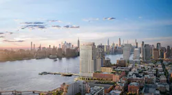 The Riverie in Brooklyn’s Greenpoint neighborhood. Rendering by The Boundary